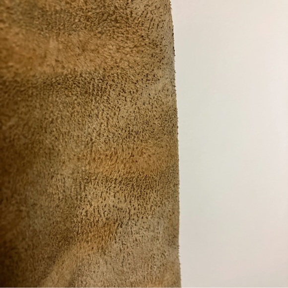 Vintage sheepskin shearling coat jacket 70s leather tan brown retro classic - Picture 5 of 10